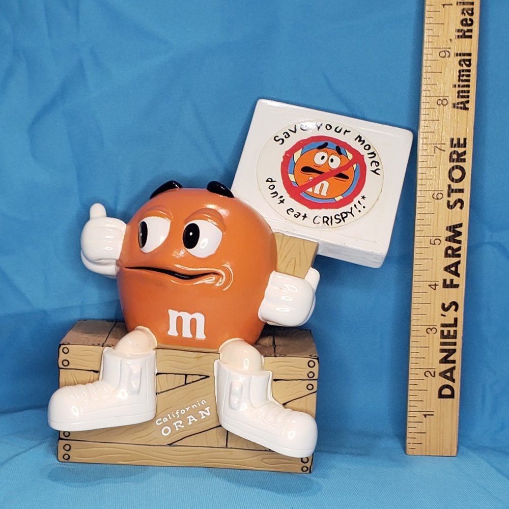 Orange Crispy M&M Coin Piggy Bank